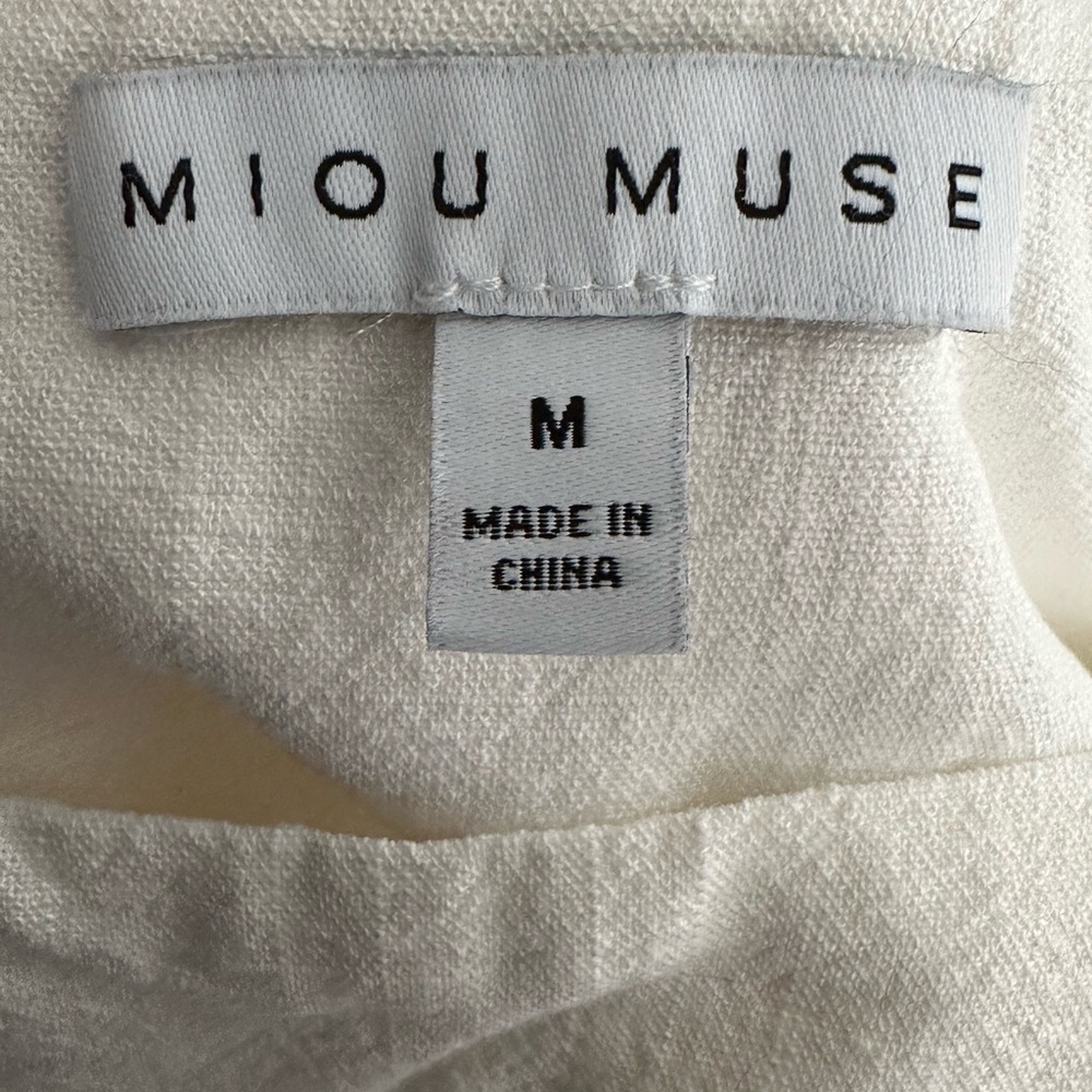 Linen Ruffle Sleeve Top - Picture 5 of 7